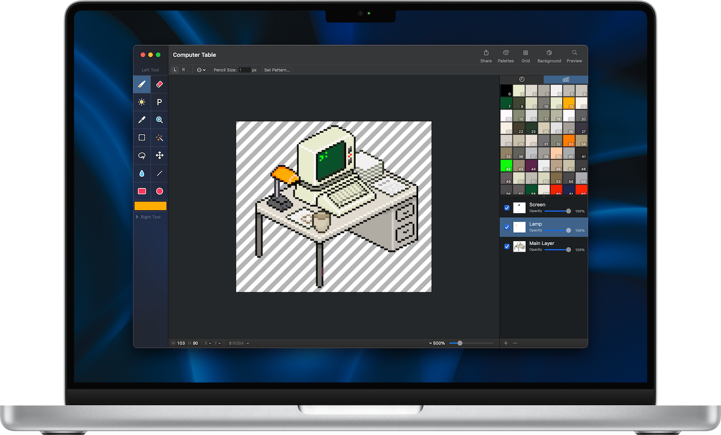 Pixen - pixel art editor for macOS